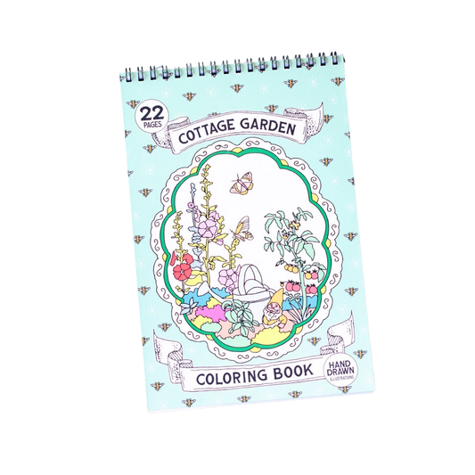 Cottage Garden Premium Coloring Book