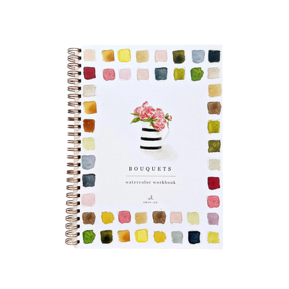 Bouquets Watercolor Workbook