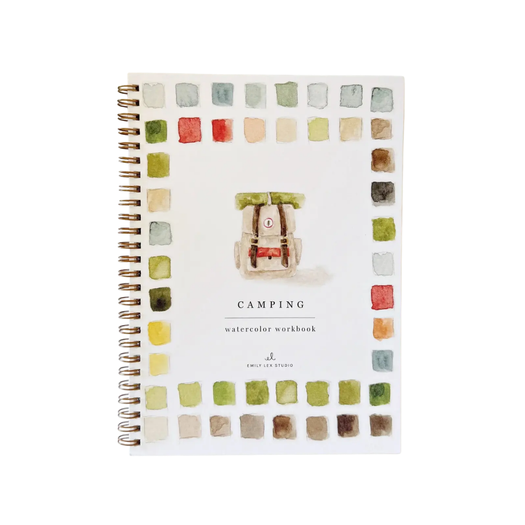 Camping Watercolor Workbook
