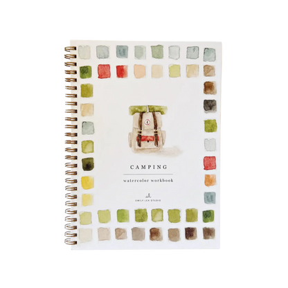 Camping Watercolor Workbook