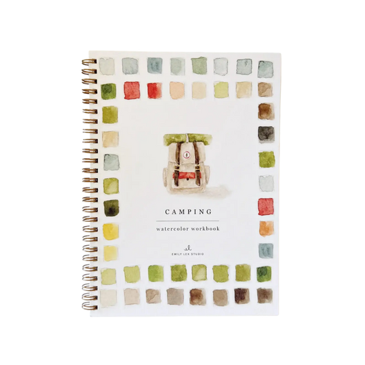 Camping Watercolor Workbook