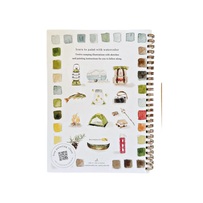Camping Watercolor Workbook