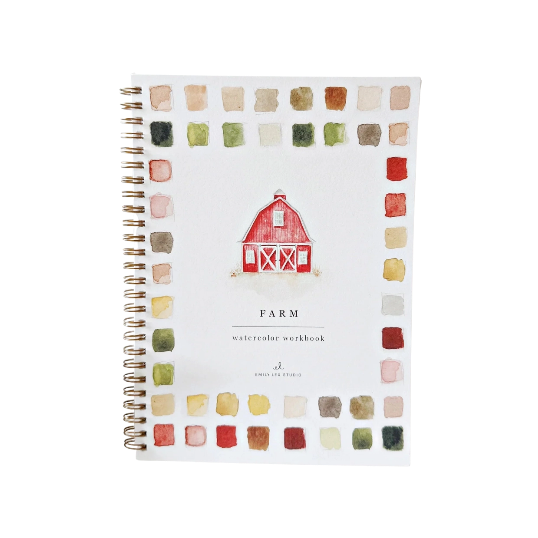 Farm Watercolor Workbook