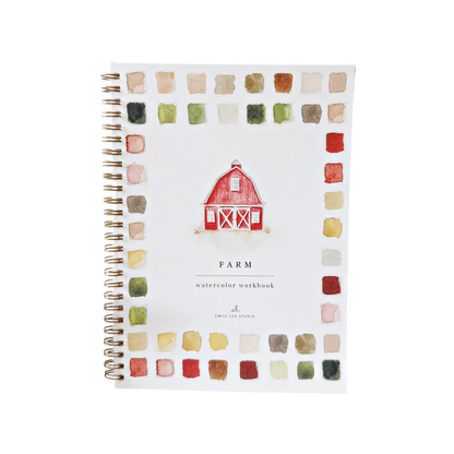 Farm Watercolor Workbook