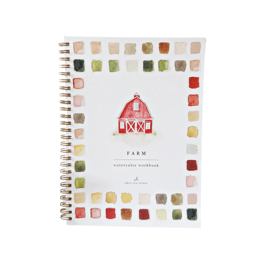 Farm Watercolor Workbook
