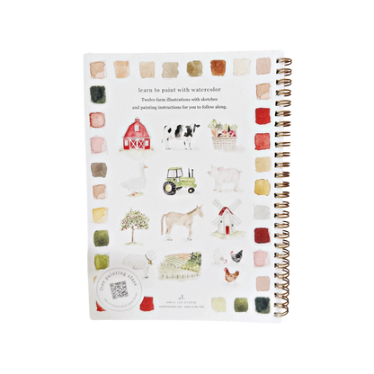Farm Watercolor Workbook