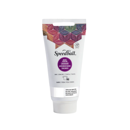 Fabric Block Printing Ink 2.5oz - Opaque White