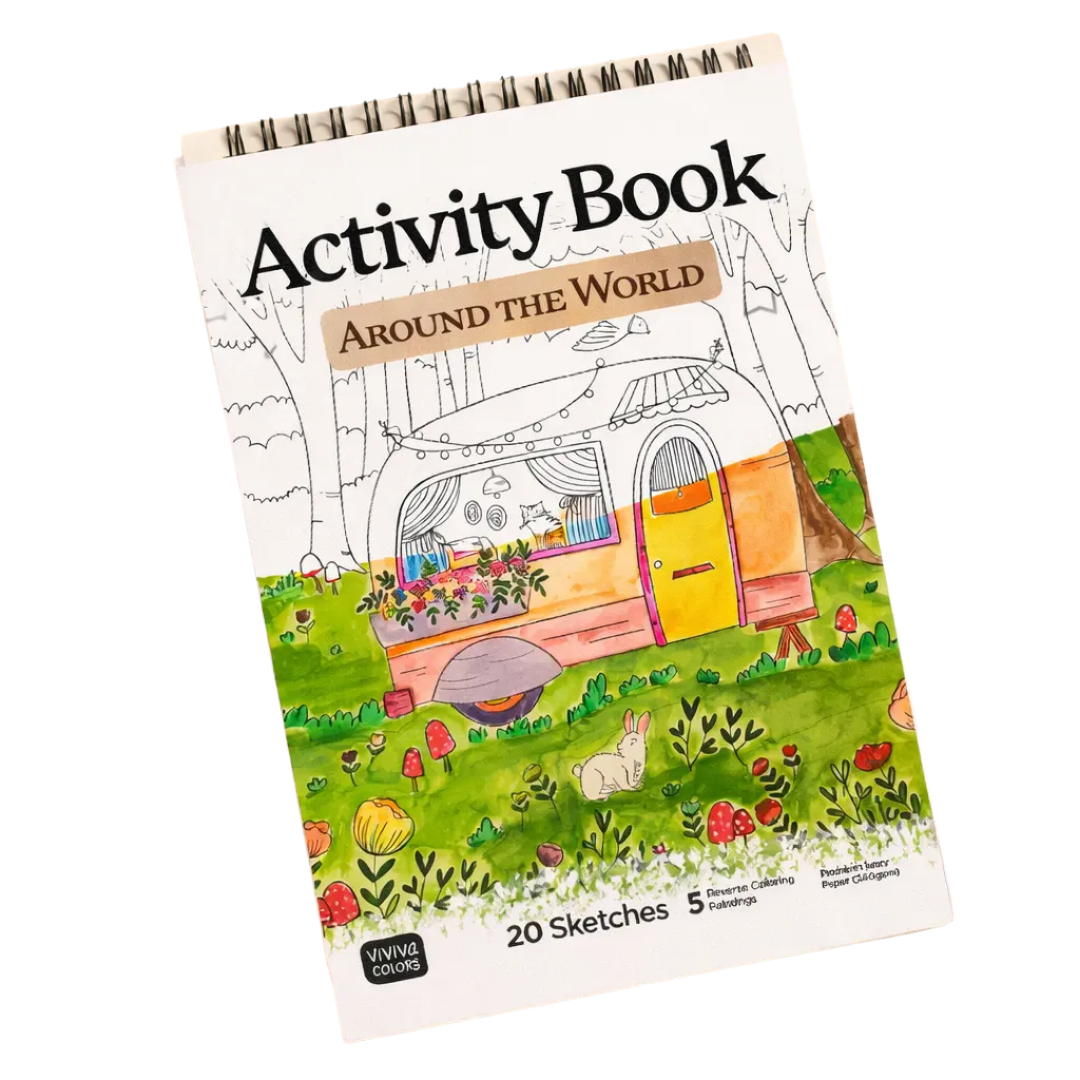 Around the World Coloring Book
