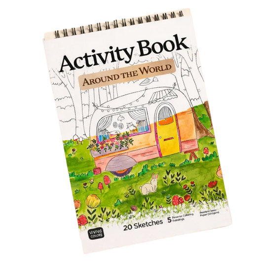 Around the World Coloring Book