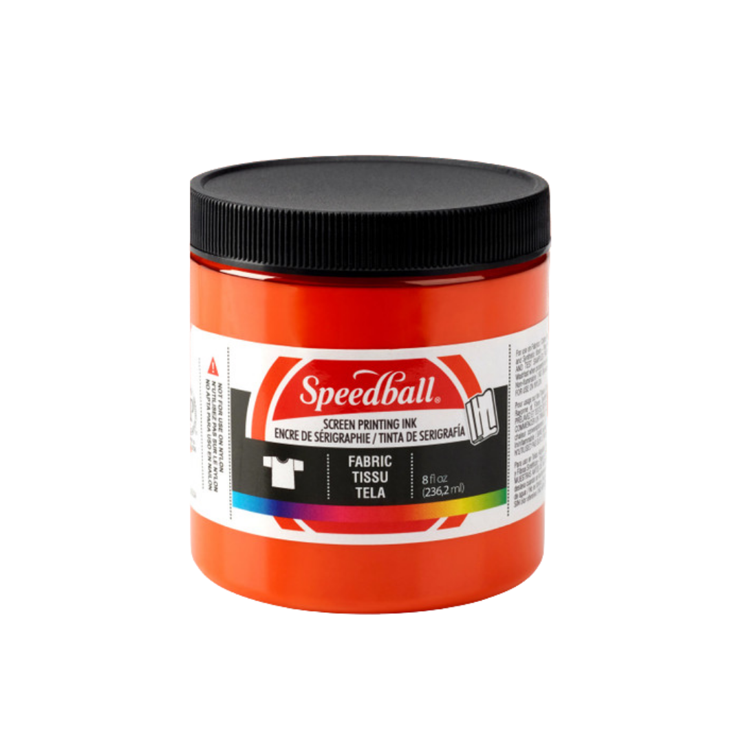 Screen Printing Fabric Ink 8 oz –– Orange