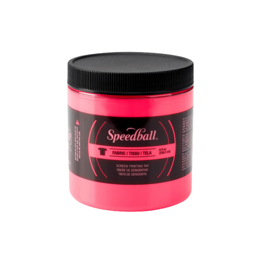Screen Printing Fabric Ink 8 oz –– Fluorescent Hot Pink