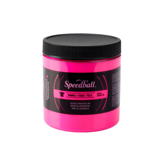Screen Printing Fabric Ink 8 oz –– Fluorescent Magenta