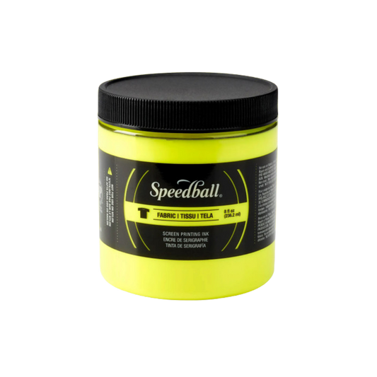 Screen Printing Fabric Ink 8 oz –– Fluorescent Yellow