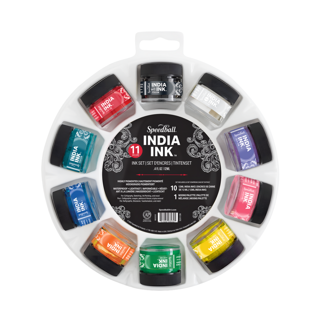 10-Color India Ink Set