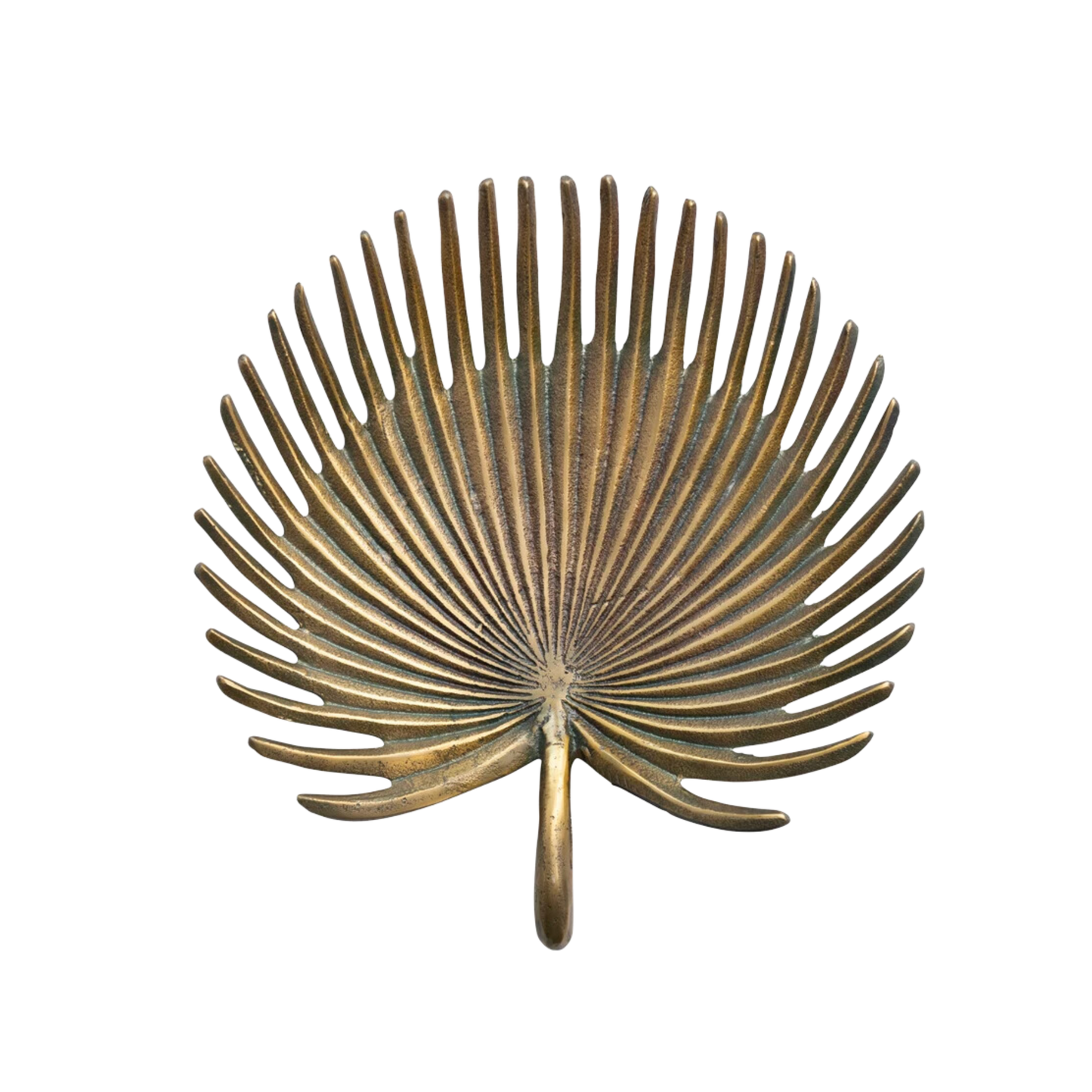 Decorative Cast Aluminum Palm Frond Tray