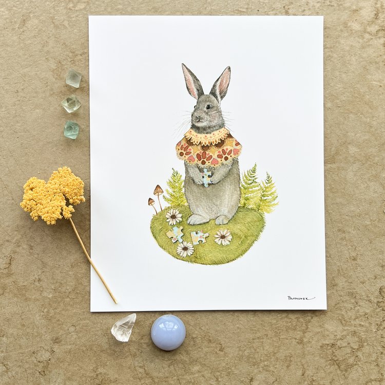Daisy's Puzzle - Art Print