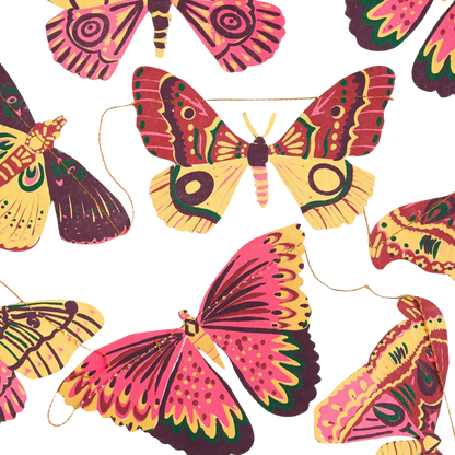 Colourful Butterflies Sewn Garland