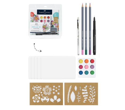 20 Minute Studio Watercolor Art Kit For Beginners