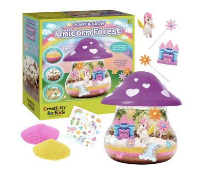 Plant & Grow Unicorn Forest Terrarium Craft Kit for Kids