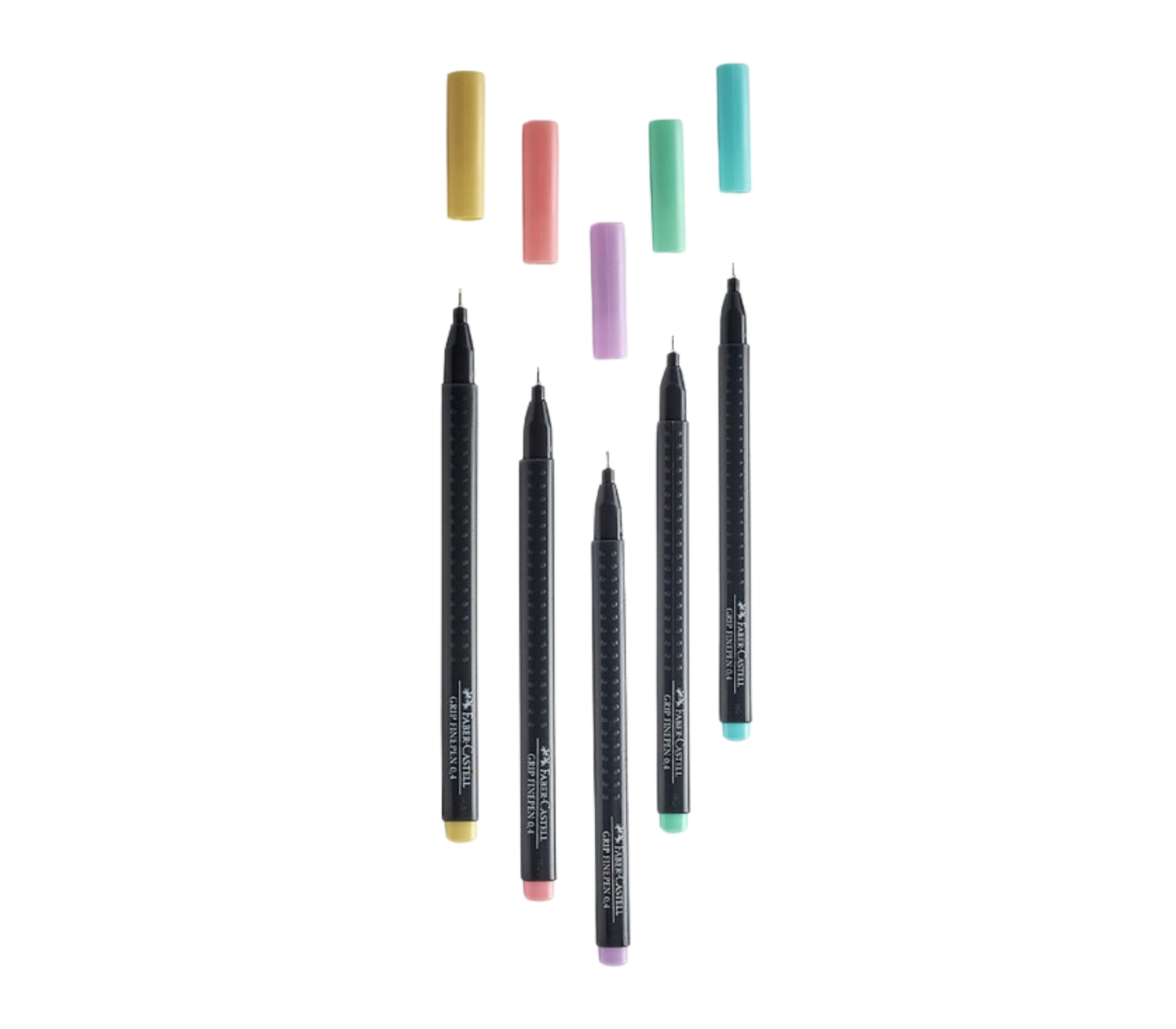 Grip Fineliner Thin Markers Pastel 5ct Set