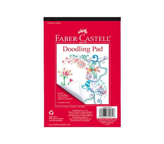 Doodling Pad 6" x 9" Notepad with 30 Sheets