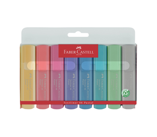 Highlighters, Pastel - Wallet of 8