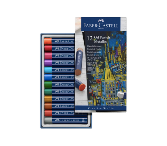 Artist's Oil Pastels, Metallic - Set of 12