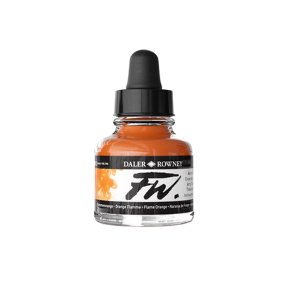 FW Liquid Acrylic Ink 1oz - Flame Orange