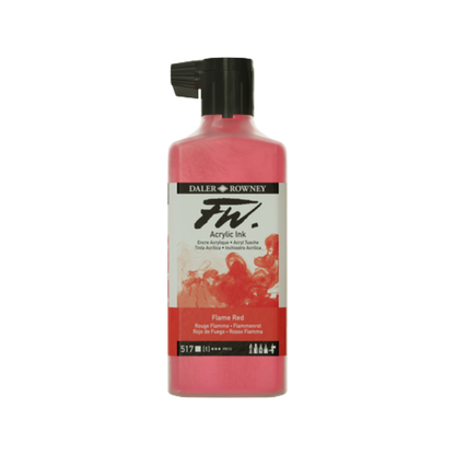 FW Liquid Acrylic Ink 6oz - Flame Red
