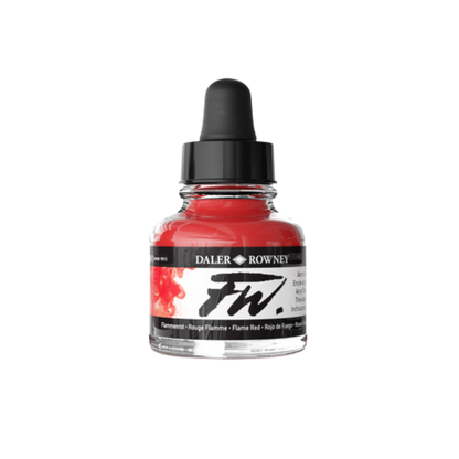 FW Liquid Acrylic Ink 1oz - Flame Red