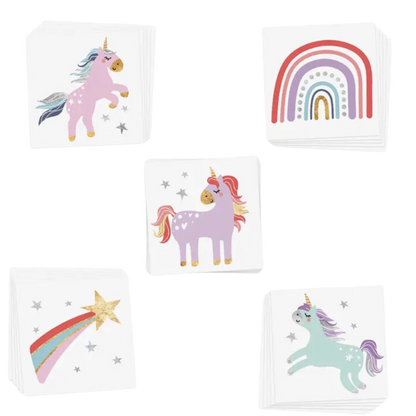 Enchanting Unicorns Variety Set - Temporary Tattoo
