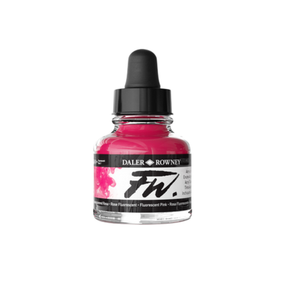 FW Liquid Acrylic Ink 1oz - Fluorescent Pink