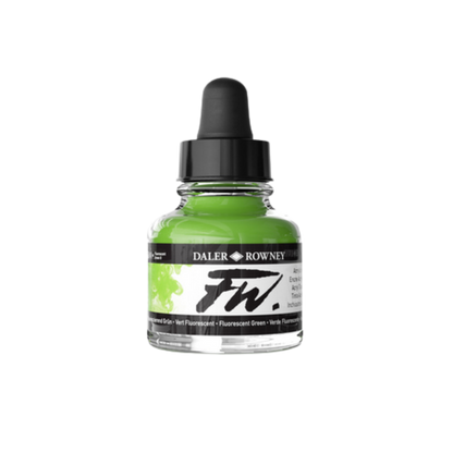 FW Liquid Acrylic Ink 1oz - Fluorescent Green