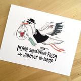 Fresh Drop Stork - Card