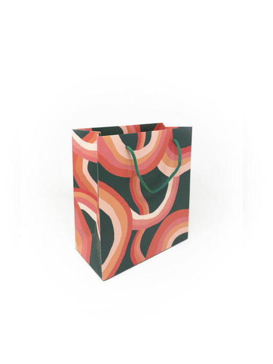 Wavy Rainbow Gift Bag