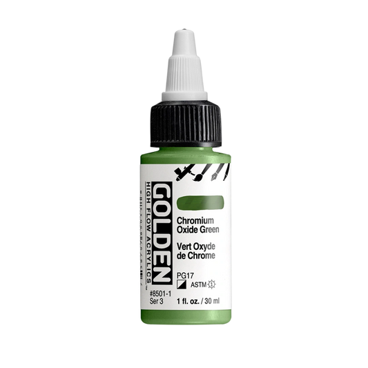 Golden High Flow Acrylic – Chromium Oxide Green – 1 oz