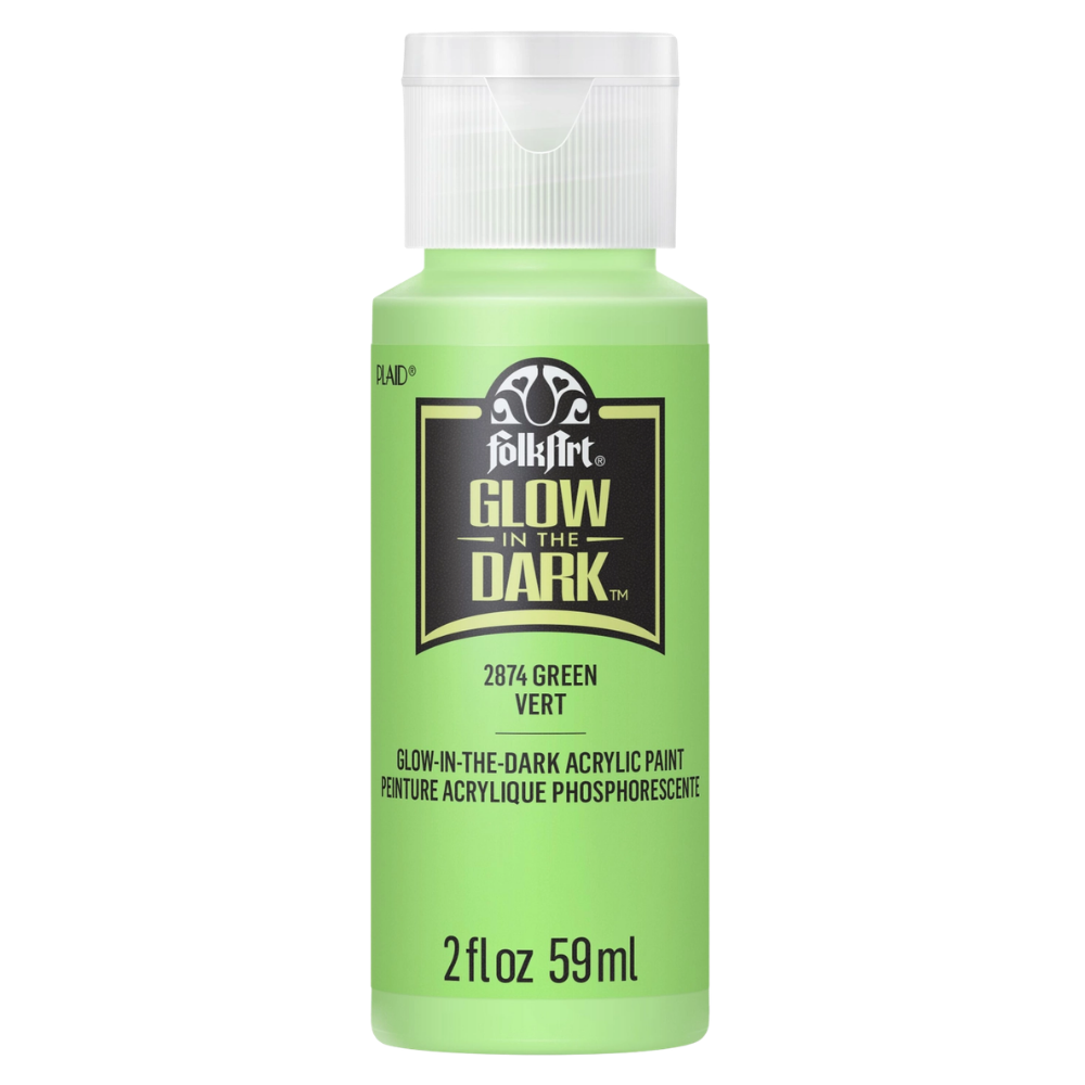 Folkart® Glow-in-The-Dark Acrylic Paint