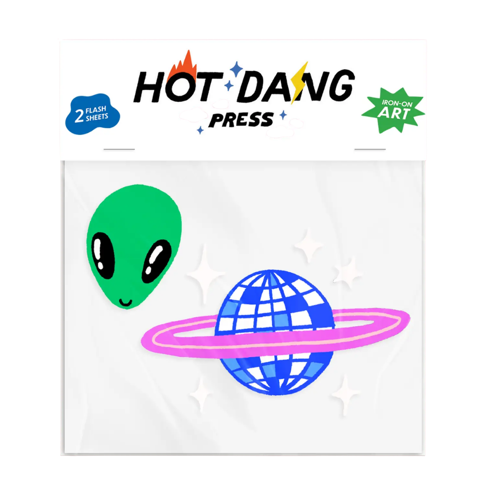 Alien Disco Buddies Iron On