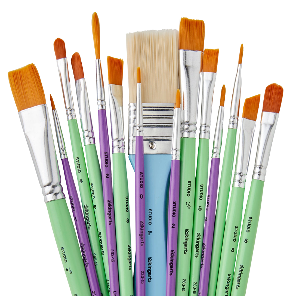 Studio Mixed Media Brush Set – 15 Pc