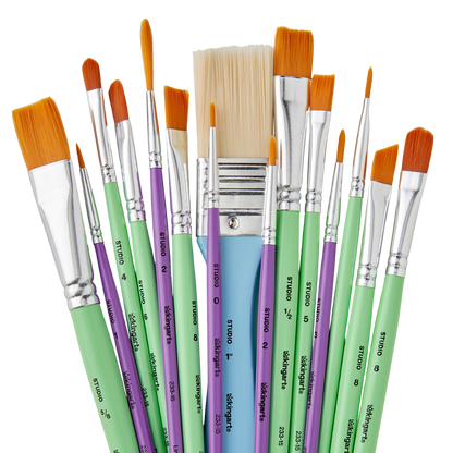 Studio Mixed Media Brush Set – 15 Pc