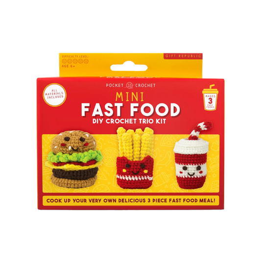 Pocket Crochet Craft Kits - Mini Fast Food
