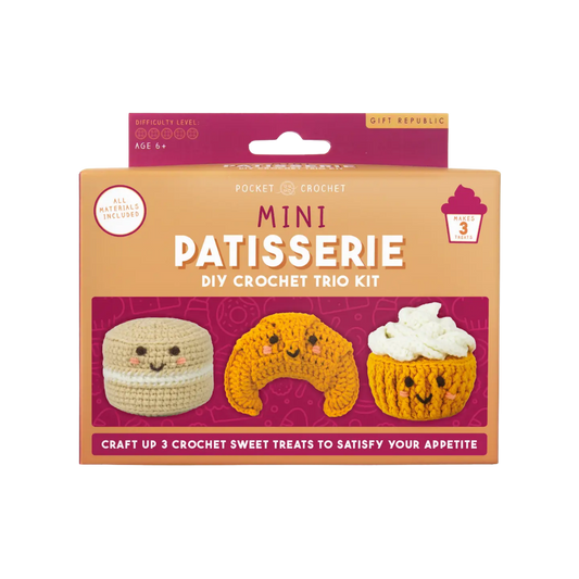 Pocket Crochet Craft Kits - Mini Patisserie