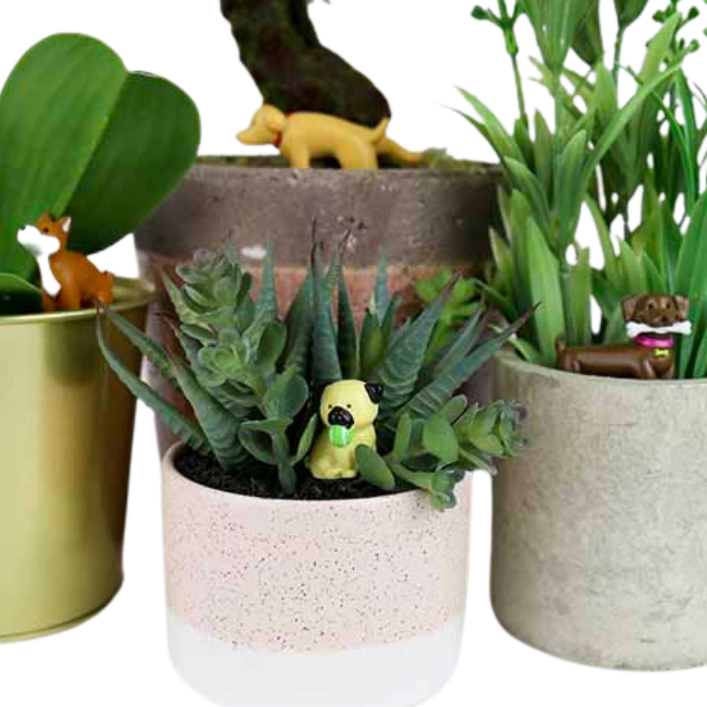 Adorable Dogs Plant Markers
