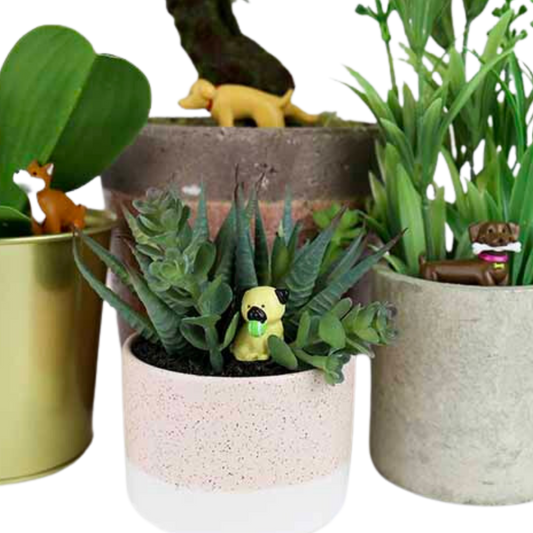 Adorable Dogs Plant Markers