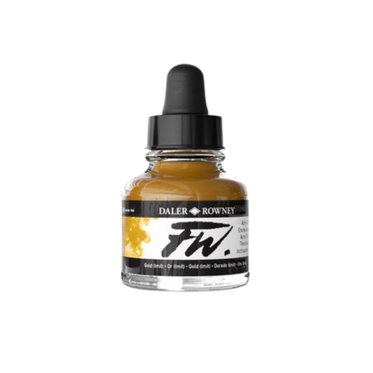 FW Liquid Acrylic Ink 1oz - Gold Imit