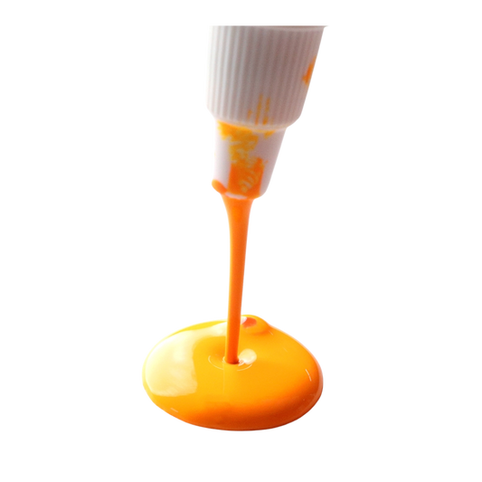 High Flow Fluorescent Orange-Yellow Acrylic Paint 4oz