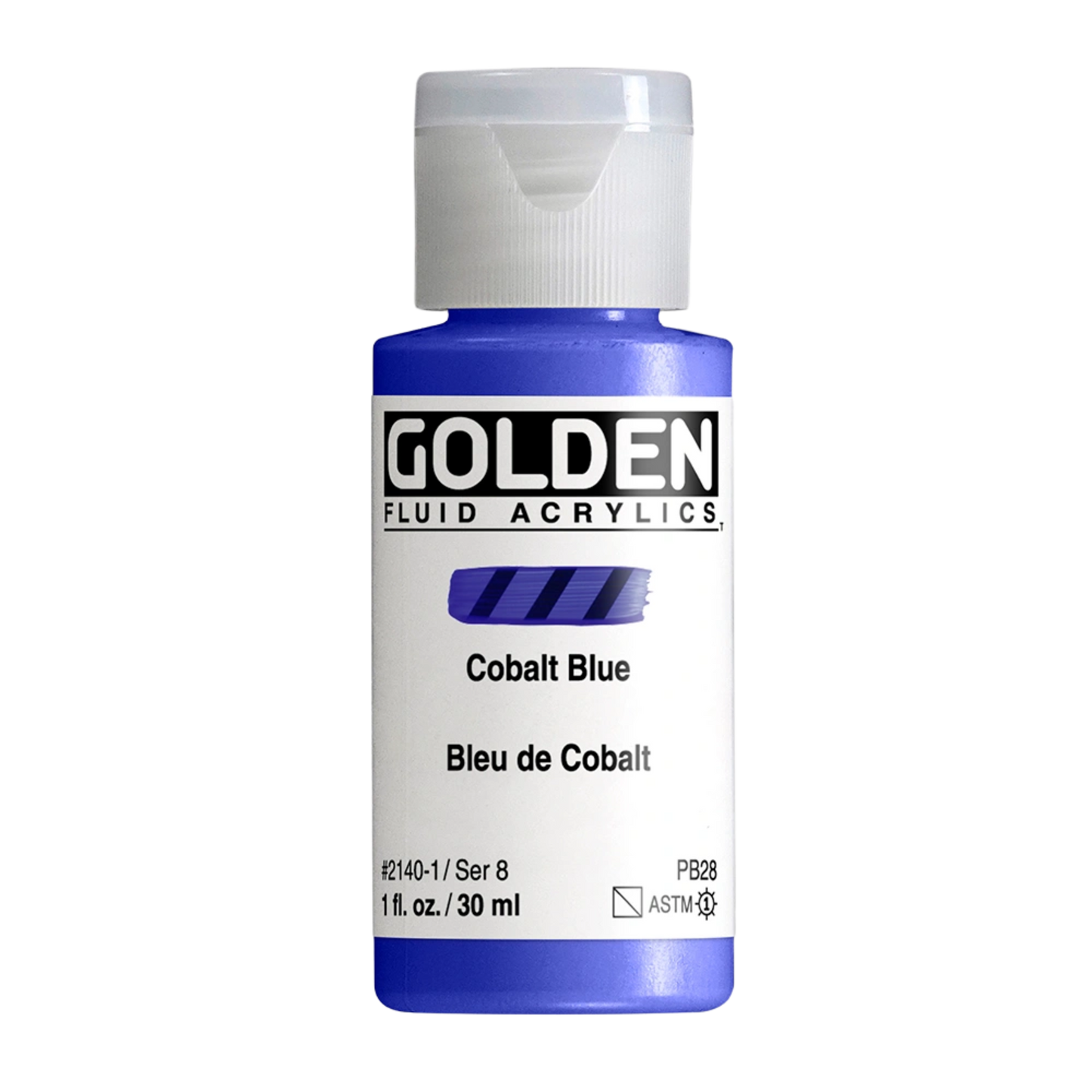 Golden Fluid Acrylic Paint 1oz - Cobalt Blue