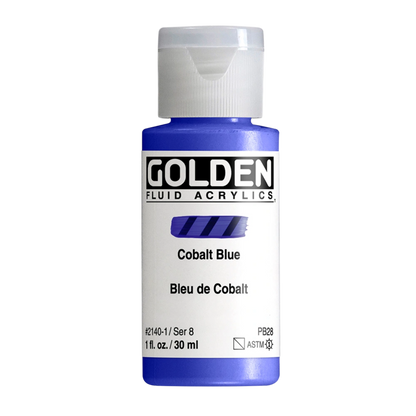 Golden Fluid Acrylic Paint 1oz - Cobalt Blue