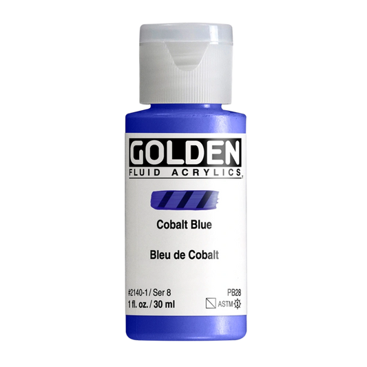 Golden Fluid Acrylic Paint 1oz - Cobalt Blue