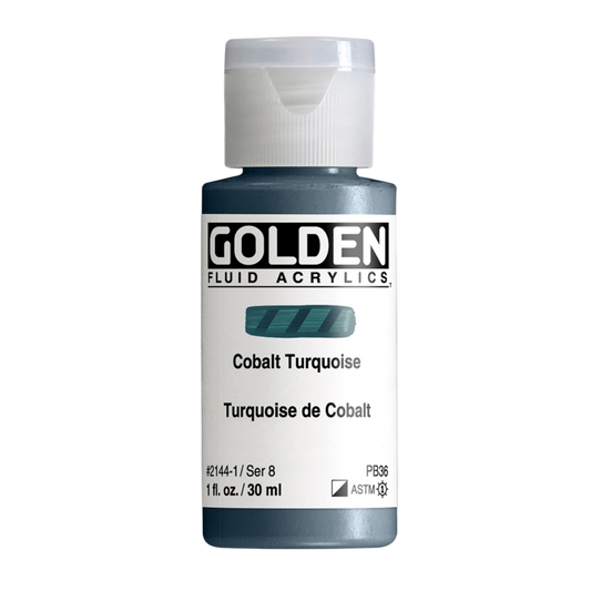 Golden Fluid Acrylic Paint 1oz - Cobalt Turquoise